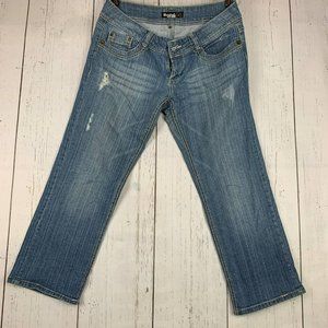 Rewind 30x24 Mid Rise Junior Straight‎ Cut Jeans Pants Women